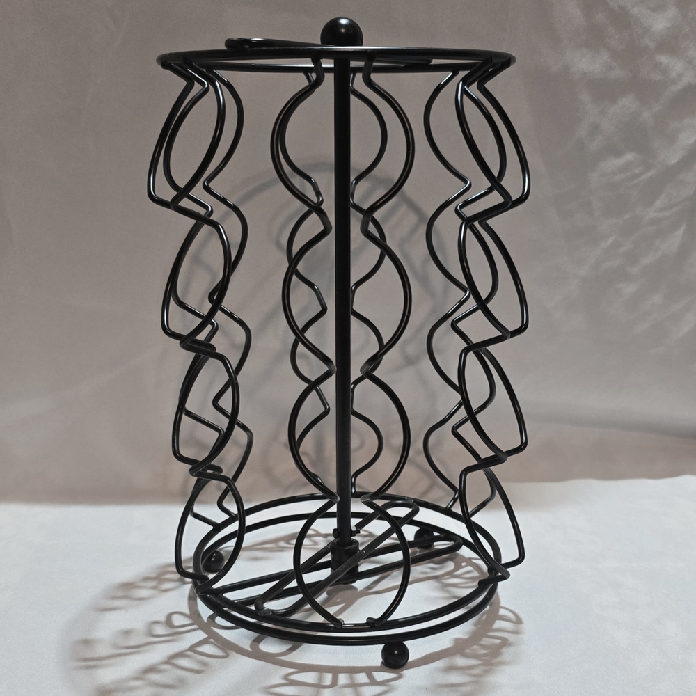 Metal Wire K-Cup Holder – Rotating Coffee Pod Organizer